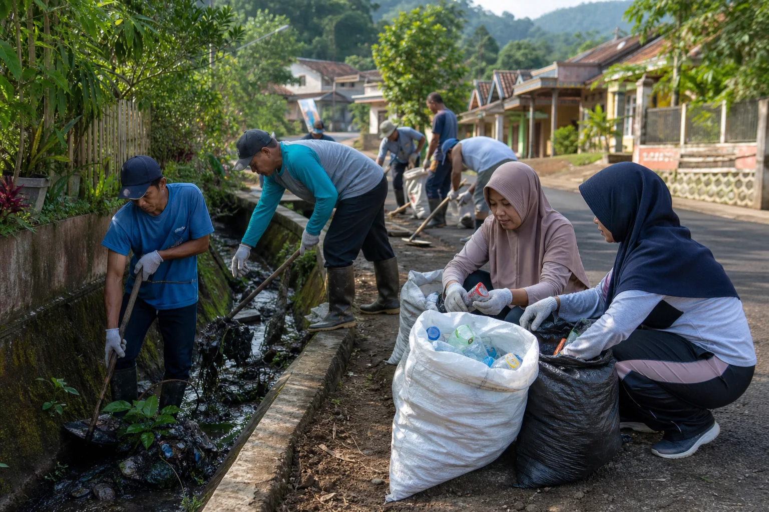 Kerja Bakti dan Pemilahan Sampah Digelar Serentak